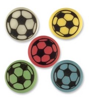Ballon de football rouge
